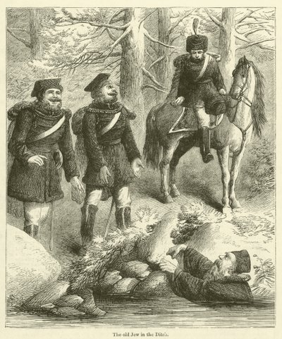 O velho judeu na vala (gravura) de English School