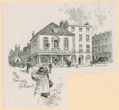 A antiga Câmara Municipal, Borough High Street, Southwark, Londres de English School