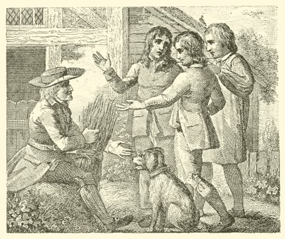 O velho e os seus filhos (gravura) de English School