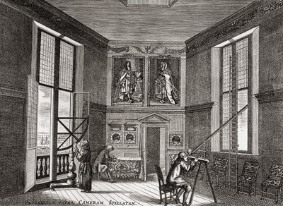 A antiga sala de observação, Greenwich, de Uma Breve História do Povo Inglês por JR Green, publicada em 1893 de English School