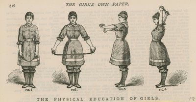 A educação física das meninas de English School
