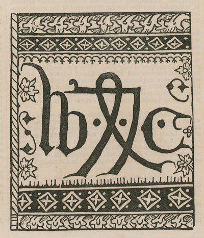 A marca das impressoras de William Caxton de English School