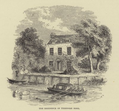 A residência de Theodore Hook (gravura) de English School