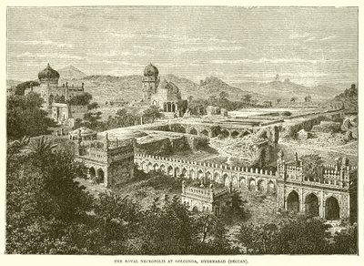 A necrópole real em Golconda, Hyderabad de English School