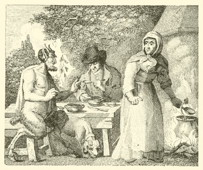O sátiro e o viajante (gravura) de English School