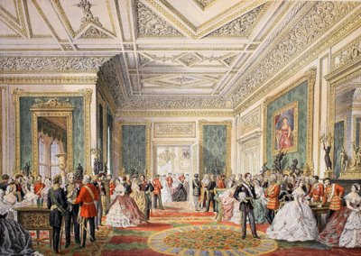A assinatura do ato de certidão de casamento, de Um Memorial do Casamento de Eduardo VII e Alexandra da Dinamarca, pub. 1864 de English School