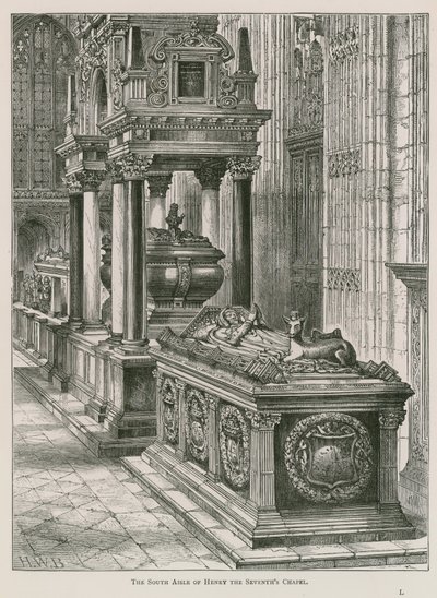 O corredor sul da capela de Henrique, a Sétima de English School