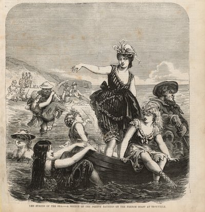 As syrens do mar, um esboço dos belos banhistas na costa francesa de Trouville de English School
