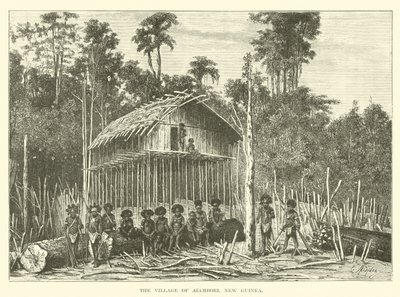 A aldeia de Alambori, Nova Guiné de English School