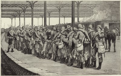 A revisão voluntária: partida do corpo de artistas da estação ferroviária de Victoria de English School