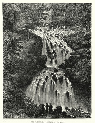A cascata, Cascata de Faymont (gravura) de English School