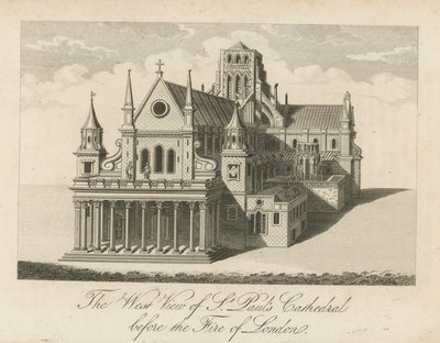 A, oeste, vista, de, st, pauls, catedral de English School