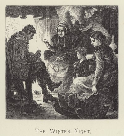 A noite de inverno (gravura) de English School