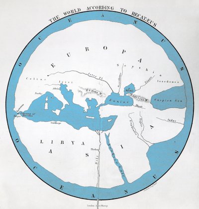 O mundo de acordo com Hecataeus, publicado por John Murray de English School