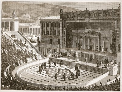 Teatro de Dionísio em Atenas de English School