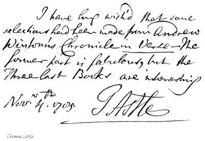 Thomas Astle de English School
