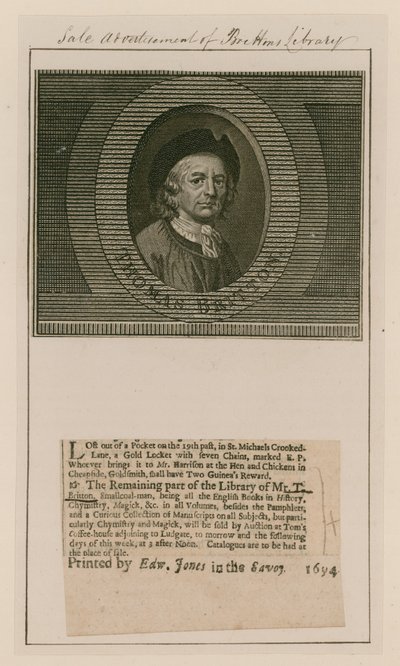 Thomas Britton, o pequeno homem de carvão musical de English School
