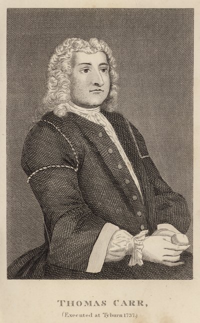 Thomas Carr, executado em Tyburn 1737 de English School