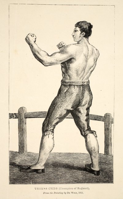 Thomas Cribb, campeão da Inglaterra, da pintura de De Wild de English School