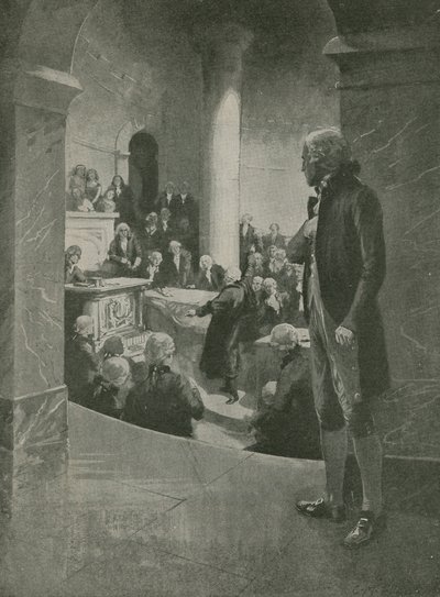 Thomas Jefferson ouvindo o discurso de traição de English School
