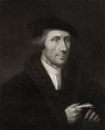 Thomas Linacre, ou Lynaker, gravado por H. Cook da &39;National Portrait Gallery, Volume III&39;, publicado em 1820 de English School