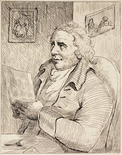 Thomas Rowlandson, cartoonista inglês (gravura) de English School