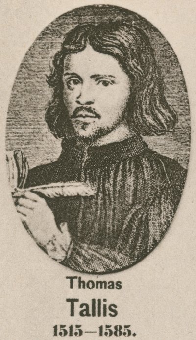 Thomas Tallis (gravura) de English School