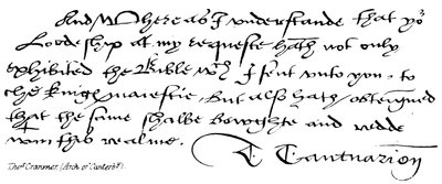 Thos Cranmer, (Arco de Canterby) de English School