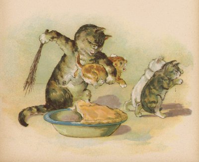 Três Gatinhos Perderam as Suas Mitenes (chromolitho) de English School