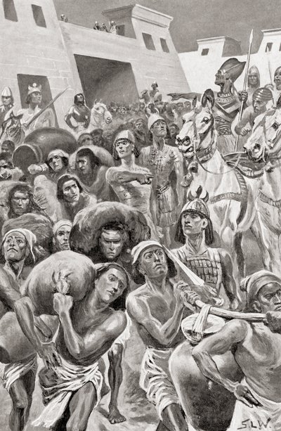 Thutmose III à frente do seu exército, de Hutchinson