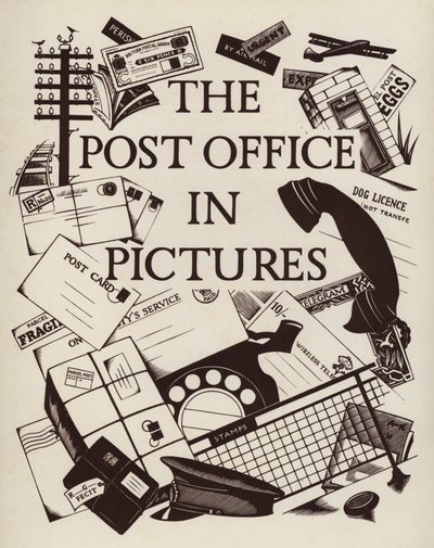 Ilustração da página de título de The Post Office in Pictures de English School