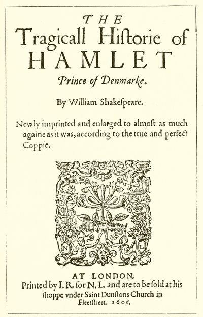 Página de título de Shakespeares Hamlet de English School