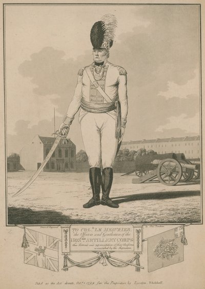 Ao Coronel Le Mesurier, os oficiais e cavalheiros do Corpo de Artilharia Honorária de English School