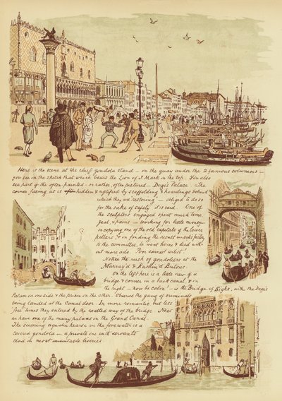 Aos nossos amigos que nunca estiveram em Veneza (cromolitho) de English School