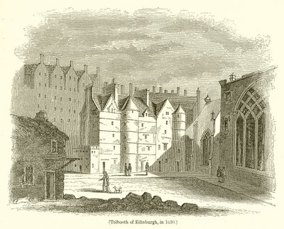 Tolbooth de Edimburgo, em 1630 de English School