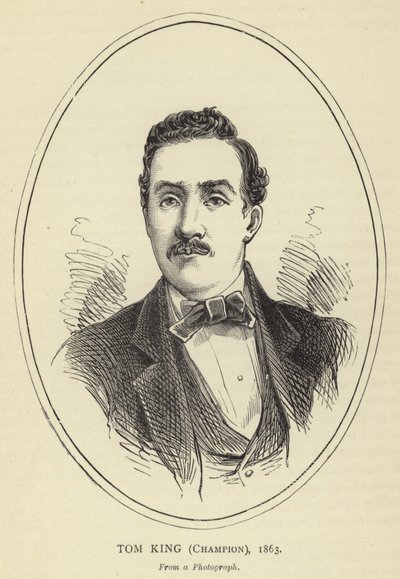 Tom King, Campeão, 1863, De Uma Fotografia de English School