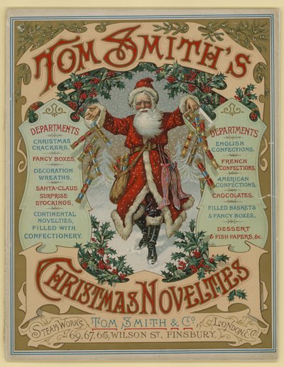 Tom Smith & Co Ltd, Novidades de Natal, Biscoitos de Natal, Capa de Brochura de English School