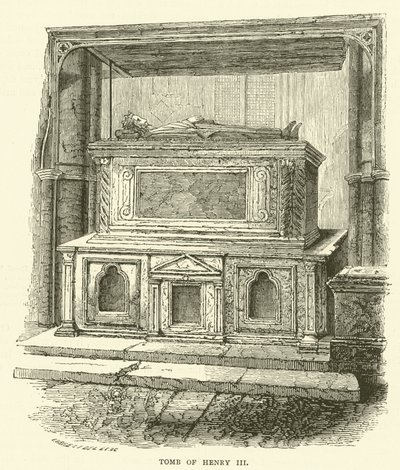 Túmulo de Henrique III (gravura) de English School