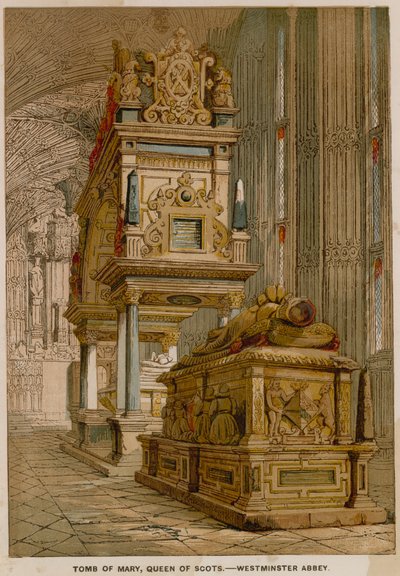 Túmulo de Maria Rainha dos Escoceses, na Abadia de Westminster de English School