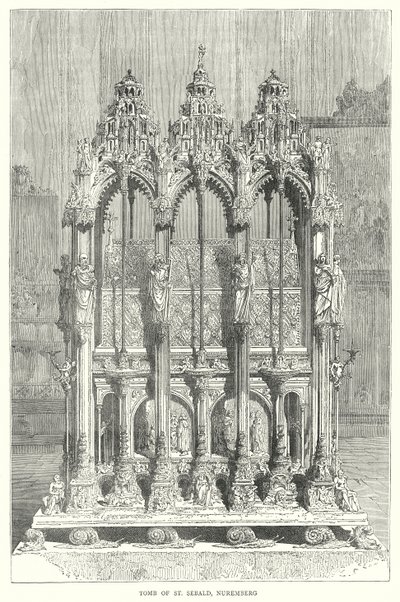 Túmulo de São Sebaldo, Nuremberga (gravura) de English School