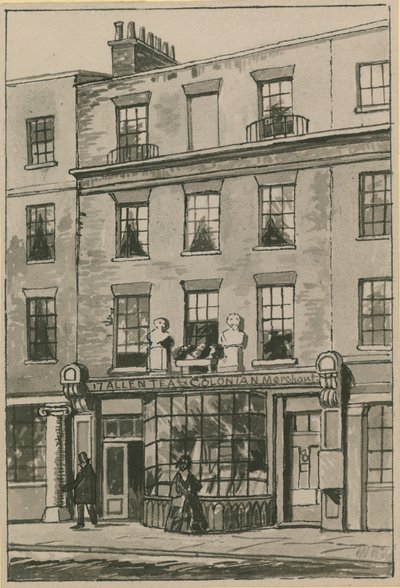 Casa de café Toms, 17 Russell Street, Covent Garden (wc no papel) de English School