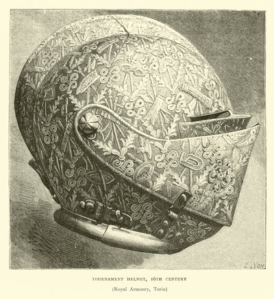 Capacete de Torneio, século XVI de English School