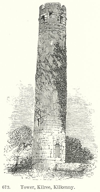 Torre, Kilree, Kilkenny (gravura) de English School