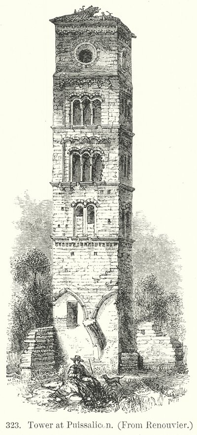 Torre de Puissalicon (gravura) de English School