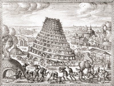 Torre de Babel (impressão) de English School