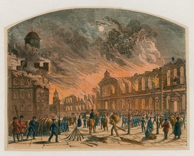 Torre do Incêndio de Londres, 1841 de English School
