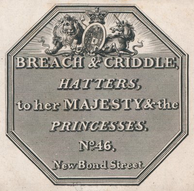 Cartão de comércio, violação e Criddle de English School
