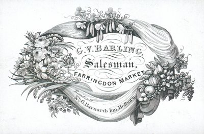 Cartão de comércio, GV Barling de English School