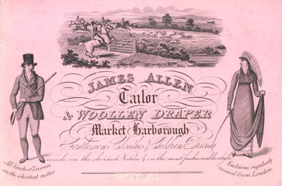Cartão de comércio, James Allen de English School