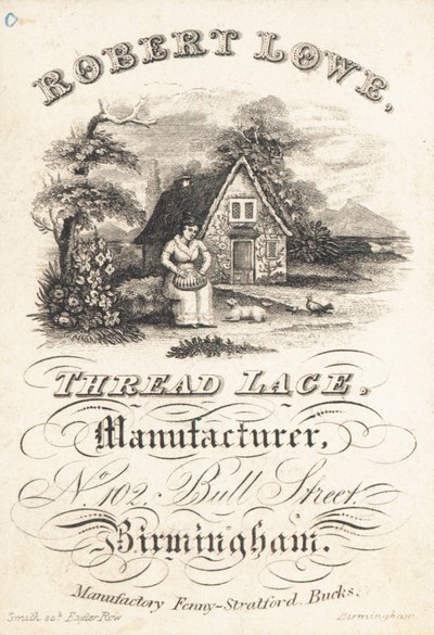 Cartão de comércio, Robert Lowe de English School